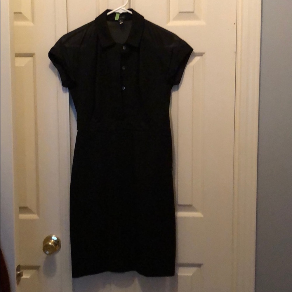 Black Collared Dress